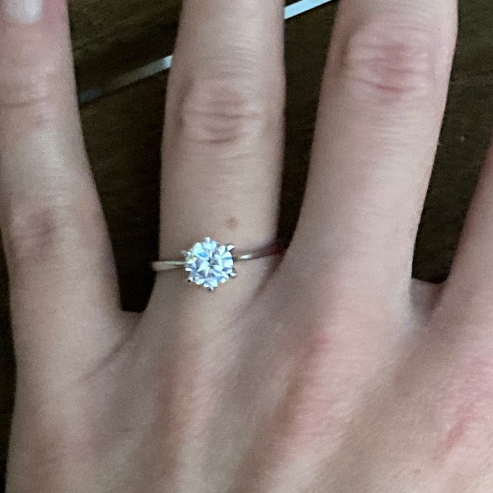 (5/$10) FAKE diamond engagement ring